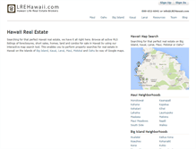 Tablet Screenshot of localrealestatehawaii.com